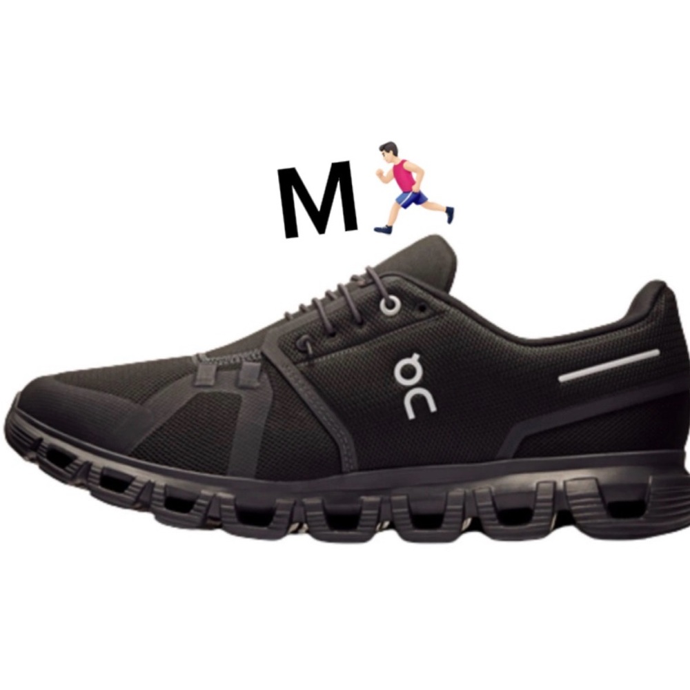 On Running Cloud 6 MEN’S Black Sneakers 🏃‍♂️🏃‍♀️SIZE 8